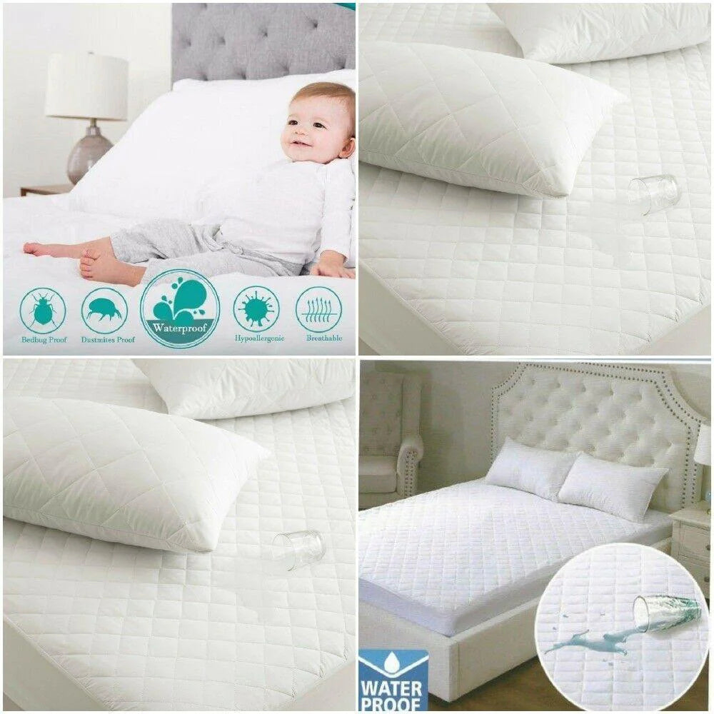 Breathable waterproof mattress protector layer showing water resistance and airflow
