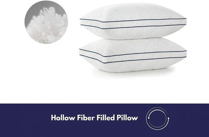Cloud Pillow with hollowfibre filling and quilted white cover